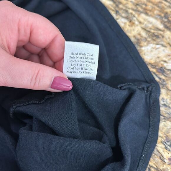 Soft Surroundings Cotton Blend Sleeveless Maxi Dress In Black Size L - Picture 10 of 10